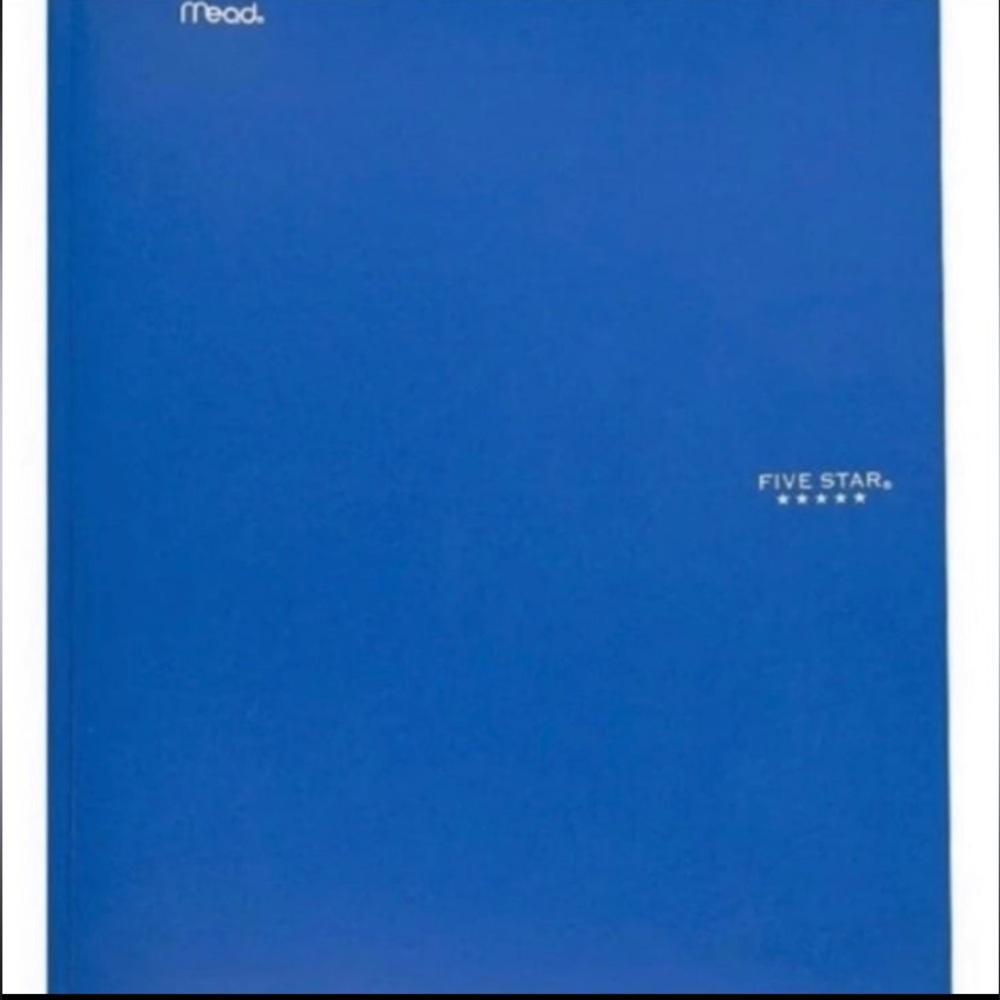 Five Star Blue Notebook